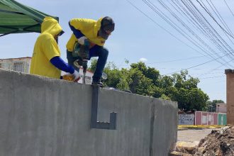 Se logró la sustitución de 8 metros de tubería de acero.